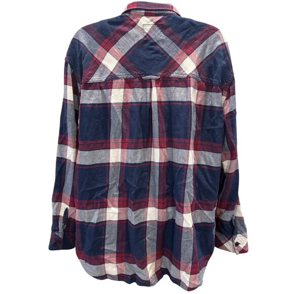 Rails Jackson Shirt Medium | Catalina Wine Plaid Button‎ Down | Red Navy - Picture 5 of 5